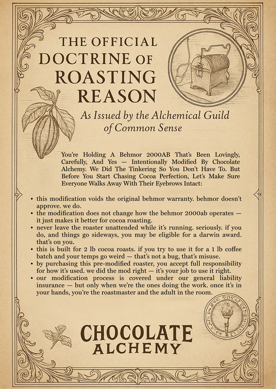 Behmor (2000AB+) Thermocouple modification Service