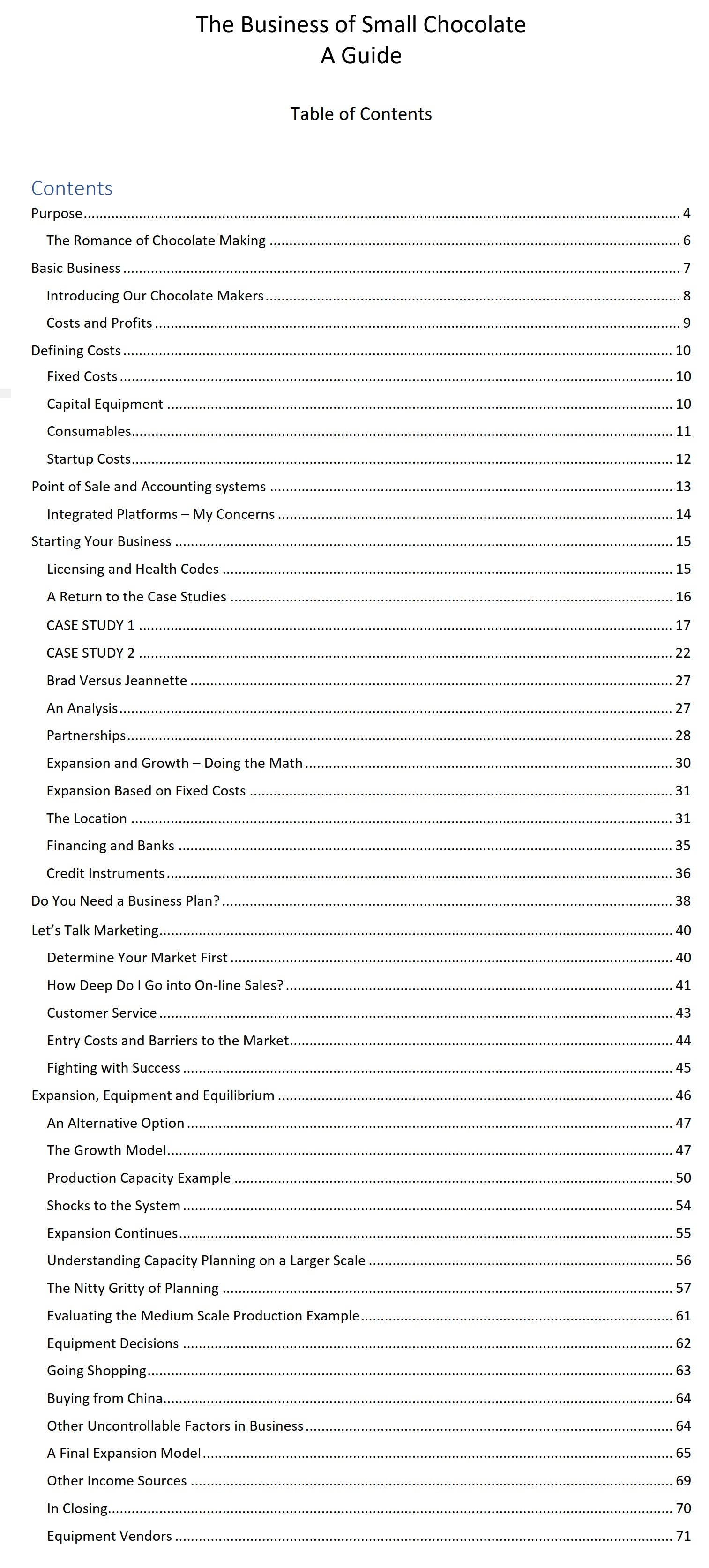 The Business of Small Chocolate