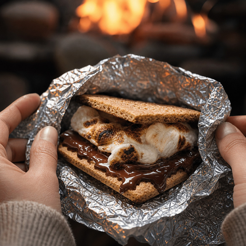 S'mores chocolate making bundle with cocoa nibs, cocoa butter, sugar, cream powder, and vanilla