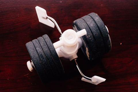 Roller stones with center hardware