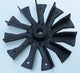 Plastic fan for the motor
